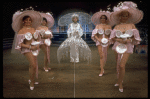 Actress Carol Channing (C) in a scene fr. the Broadway musical "Lorelei." (New York)