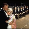 Actors (L-2L) Peter Palmer & Carol Channing in a scene fr. the Broadway musical "Lorelei." (New York)