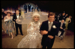 Actors (L-2R) Dody Goodman, Brandon Maggart, Carol Channing & Peter Palmer in a scene fr. the Broadway musical "Lorelei." (New York)