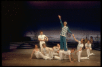 Actress Tamara Long (C) & cast in a scene fr. the Broadway musical "Lorelei." (New York)