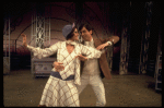 Actors Tamara Long & Lee Roy Reams in a scene fr. the Broadway musical "Lorelei." (New York)