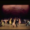 Actors Tamara Long & Lee Roy Reams (C) w. cast in a scene fr. the Broadway musical "Lorelei." (New York)