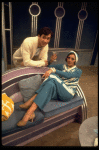 Actors Tamara Long & Lee Roy Reams in a scene fr. the Broadway musical "Lorelei." (New York)
