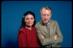 Actors Anne Bancroft & Max von Sydow in a publicity shot fr. the Broadway play "Duet for One." (New York)