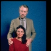 Actors Anne Bancroft & Max von Sydow in a publicity shot fr. the Broadway play "Duet for One." (New York)