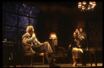 Actors Anne Bancroft & Max von Sydow in a scene fr. the Broadway play "Duet for One." (New York)