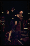 Actors (L-R) Lynn Redgrave, John Lithgow & George Rose in a scene fr. the Broadway play "My Fat Friend." (New York)