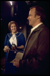 Actors Jimmy Ray Weeks & Lynn Redgrave in a scene fr. the Broadway play "My Fat Friend." (New York)