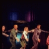 Actors (R-L) Dean Jones, Beth Howland, Steve Elmore, Merle Louise, John Cunningham, Teri Ralston, George Coe & Barbara Barrie in a scene fr. the Broadway musical "Company." (New York)