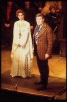 Actors Rita Moreno & Robert Shaw in a scene fr. the Broadway musical "Gantry." (New York)