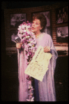 Actress Kaye Ballard in a scene fr. her one-woman Off-Broadway musical "Hey Ma!." (New York)