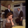Actors (L-R) Patrick McGoohan, Rosemary Harris & George N. Martin in a scene fr. the Broadway play "Pack of Lies." (New York)