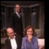 Actors (L-R) George N. Martin, Patrick McGoohan & Rosemary Harris in a scene fr. the Broadway play "Pack of Lies." (New York)