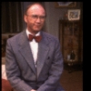 Actor Colin Fox in a scene fr. the Broadway play "Pack of Lies." (New York)