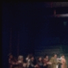 Actress Shelley Winters (6R) w. cast in a scene fr. the Broadway musical "Minnie's Boys." (New York)