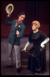 Actors Shelley Winters & Alvin Kupperman in a scene fr. the Broadway musical "Minnie's Boys." (New York)