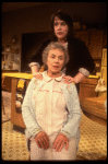 Actresses (Top-Bottom) Kathy Bates & Anne Pitoniak in a scene fr. the Broadway play "'Night, Mother." (New York)