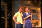 Actors Lynn Redgrave & Barry Tubb in a scene fr. the Broadway play "Sweet Sue." (New York)