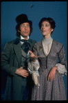 Actors Jim Dale & Catherine Cox in a publicity shot fr. the first replacement cast of the Broadway musical "Barnum." (New York)