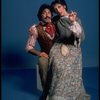 Actors Tony Orlando & Catherine Cox in a publicity shot fr. the first replacement cast of the Broadway musical "Barnum." (New York)