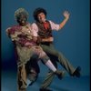 Actors Mike Burstyn & Lillias White in a publicity shot fr. the second replacement cast of the Broadway musical "Barnum." (New York)