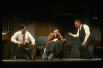 Actors (L-R) Jason Alexander, Jonathan Silverman & Philip Sterling in a scene fr. the Broadway play "Broadway Bound." (New York)