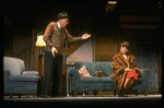 Actors John Randolph & Phyllis Newman in a scene fr. the Broadway play "Broadway Bound." (New York)