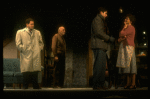 Actors (L-R) Jason Alexander, John Randolph, Jonathan Silverman & Linda Lavin in a scene fr. the Broadway play "Broadway Bound." (New York)