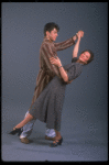 Actors Jonathan Silverman & Linda Lavin in a publicity shot fr. the Broadway play "Broadway Bound." (New York)