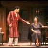 Actors Evan Handler & Elizabeth Franz in a scene fr. the first replacement cast of the Broadway play "Broadway Bound." (New York)