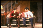 Actors (L-R) Evan Handler & Mark Nelson in a scene fr. the first replacement cast of the Broadway play "Broadway Bound." (New York)