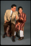 Actors (L-R) Peter Birkenhead & Adam Philipson in a publicity shot fr. the third replacement cast of the Broadway play "Broadway Bound." (New York)
