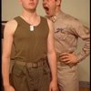 Actors (L-R) Matthew Broderick & Bill Sadler in a rehearsal shot fr. the Broadway play "Biloxi Blues." (New York)