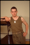 Actor Matthew Broderick in a rehearsal shot fr. the Broadway play "Biloxi Blues." (New York)