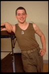 Actor Matthew Broderick in a rehearsal shot fr. the Broadway play "Biloxi Blues." (New York)