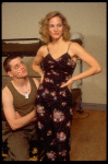 Actors Matthew Broderick & Randall Edwards in a rehearsal shot fr. the Broadway play "Biloxi Blues." (New York)
