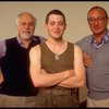Director Gene Saks (L), actor Matthew Broderick (C) & playwright Neil Simon (R) in a rehearsal shot fr. the Broadway play "Biloxi Blues." (New York)