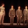 Actors (L-R) Kenneth Kay, Geoffrey Nauffts, Andrew Polk, John Younger & Scott McClelland in a scene fr. the National tour of the Broadway play "Biloxi Blues." (Boston)