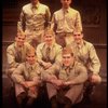 Actors (Top L-R) Kenneth Kay & Andrew Polk; (Middle L-R) John Younger, John C. MacKenzie & Michael McNeill, (Bottom L-R) Geoffrey Nauffts & Scott McClelland in a cast shot fr. the National tour of the Broadway play "Biloxi Blues." (Boston)