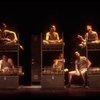Actors (Top L-R) Geoffrey Nauffts, Andrew Polk & John C. MacKenzie, (Bottom L-R) Scott McClelland, John Younger & Michael McNeill in a scene fr. the National tour of the Broadway play "Biloxi Blues." (Boston)