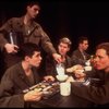 Actors (L-R) William Ragsdale, Michael McNeill (standing), John C. MacKenzie, Andrew Polk, David Warshofsky & John Younger in a scene fr. the National tour of the Broadway play "Biloxi Blues." (Boston)