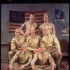 Actors (Top L-R) John Finn & Andrew Polk; (Middle L-R) John Younger, John C. MacKenzie & Michael McNeill, (Bottom L-R) David Warshofsky & William Ragsdale in a cast shot fr. the National tour of the Broadway play "Biloxi Blues." (Boston)