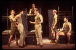 Actors (L-R) John Younger, William Ragsdale, Andrew Polk (Top), David Warshofsky, John C. MacKenzie & Michael McNeill in a scene fr. the National tour of the Broadway play "Biloxi Blues." (Boston)