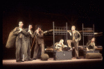 Actors (L-R) Andrew Polk, William Ragsdale, Michael McNeill, John C. MacKenzie, David Warshofsky & John Younger in a scene fr. the National tour of the Broadway play "Biloxi Blues." (Boston)