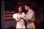 Actors William Ragsdale & Marita Geraghty in a scene fr. the National tour of the Broadway play "Biloxi Blues." (Boston)