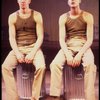 Actors (L-R) John C. MacKenzie & William Ragsdale in a scene fr. the National tour of the Broadway play "Biloxi Blues." (Boston)