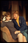Actors Lee Grant & Dan Dailey in a scene fr. the National tour of the Broadway play "Plaza Suite." (San Francisco)