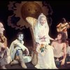 Actors (L-R) Richard Korthaze, Paul Solen, Irene Ryan & John Rubinstein in a scene fr. the Broadway musical "Pippin." (New York)