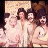 Actors (L-R) Richard Korthaze, Paul Solen, Irene Ryan, Christopher Chadman, Gene Foote & John Mineo in a scene fr. the Broadway musical "Pippin." (New York)