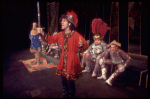 Actor John Rubinstein (C) & cast in a scene fr. the Broadway musical "Pippin." (New York)